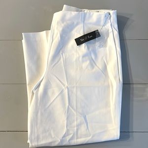 Nic + Zoe white cropped pants